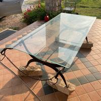 Tavolo in vetro storico 1 guerra mondiale