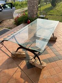 Tavolo in vetro storico 1 guerra mondiale