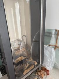 camino a gas da incasso panoramico