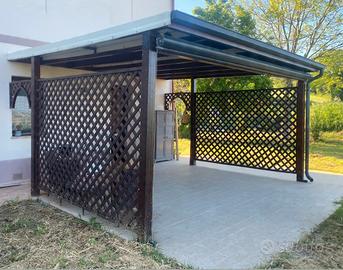 Pergola in legno + PVC