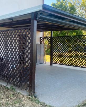 Pergola in legno + PVC