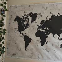 poster in tela planisfero Ikea