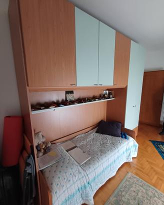letto a ponte con scrivania