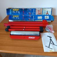 Cavalletto pieghevole con rullo