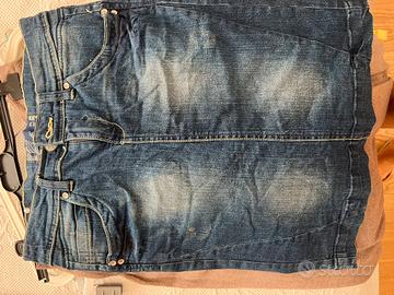Gonna jeans a tubo