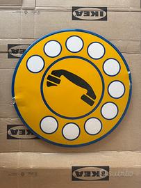 insegna telefono vintage