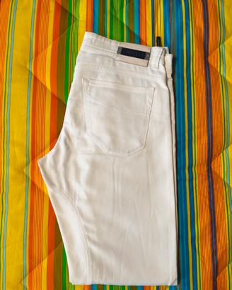 Pantalone jeans uomo Siviglia taglia 34 bianco 