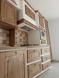 Cucina in finta muratura