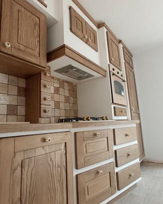 Cucina in finta muratura
