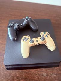 PS4 slim 500GB + 2 controller + 2 giochi
