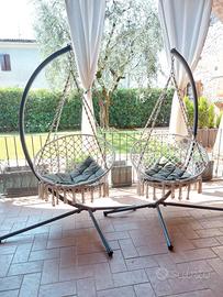 Coppia poltrone sospese boho