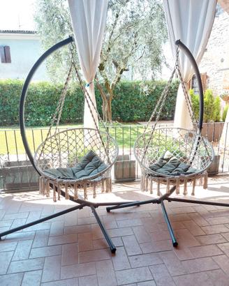 Coppia poltrone sospese boho