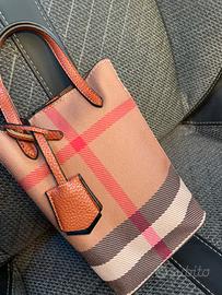 Borsetta stile british plaid stile burberry