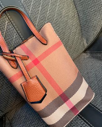Borsetta stile british plaid stile burberry