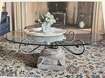 Tavolino da salotto con capitello in ferro . - Arredamento e Casalinghi In  vendita a Bergamo