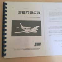 Manuale di volo del Piper Seneca rilegato