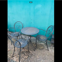 Set 3 sedie Mimmo + tavolo Rondò Vermobil grigio