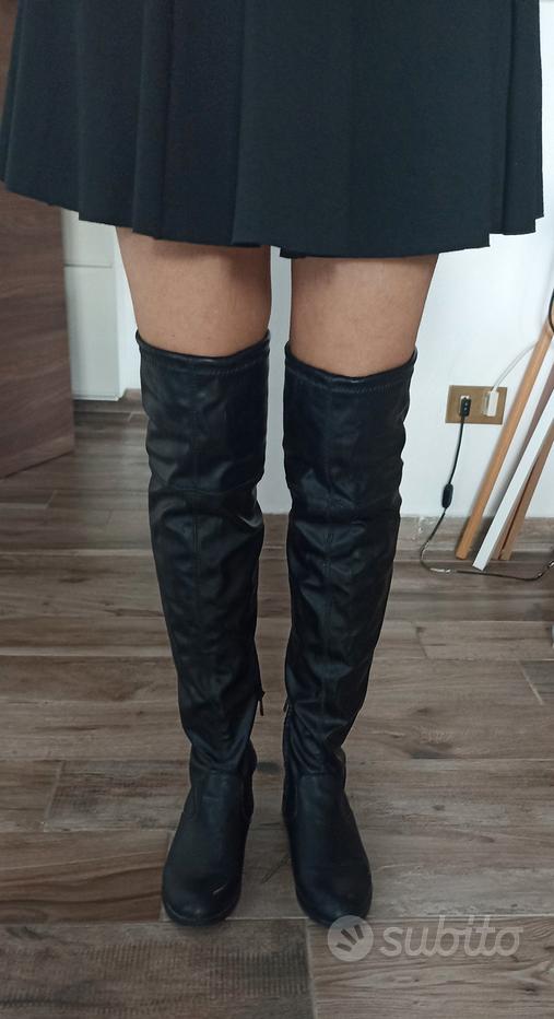 Stivali alti sopra il ginocchio pelle Vendita in Abbigliamento e