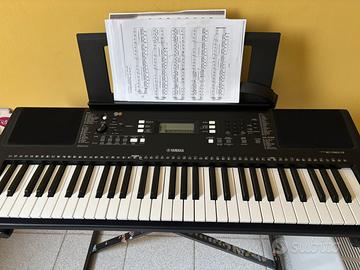Tastiera Yamaha PSR E363 + supporto regolabile