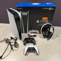 PlayStation 5 Digital + 2 Controller+ Cuffie Sony