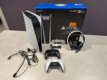 PlayStation 5 Digital + 2 Controller+ Cuffie Sony