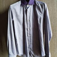 Camicia Uomo Lilla Slim Fit Taglia S Naracamicie