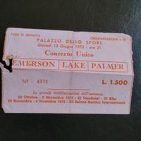 memorabilia : BIGLIETTO CONCERTO EMERSON LAKE PALM
