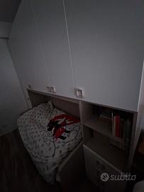 armadio e letti camera ragazzi