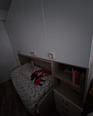 armadio e letti camera ragazzi