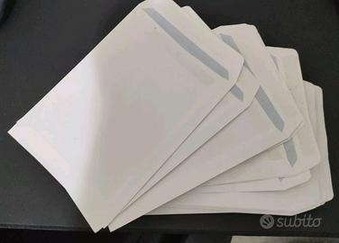 100 buste postali bianche autoadesive per spedire