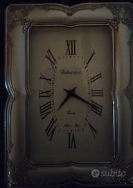 orologio in argento da tavolo 