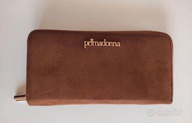 Portafogli Primadonna marrone scamosciato