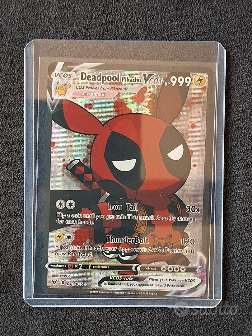 deadpool pikachu pokemon card Custom Pokmon #marvel #pokmon #deadpool #customart #pokemoncards #custommade #customcards #art #retroart #pokemontcg #customcomicbox What is a Pikachu Cosplay