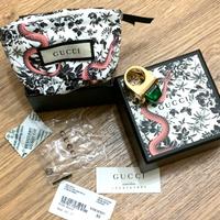 Anello Gucci boule yellow finish metal green XS