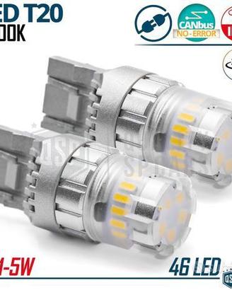 Lampadine LED T20 W21/5W CANbus Luce Bianca 3400LM