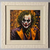 Quadro fine art Pier 33x33cm Joker gold in cornice