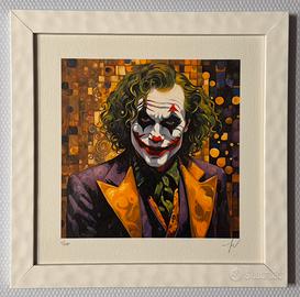 Quadro fine art Pier 33x33cm Joker gold in cornice