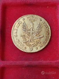 Regno di Sardegna Doppia oro 1790 moneta rara.