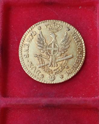 Regno di Sardegna Doppia oro 1790 moneta rara.
