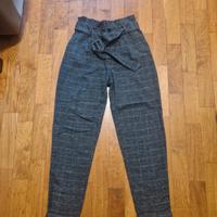 pantaloni felpati tartan