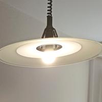 lampadario in vetro con saliscendi 
