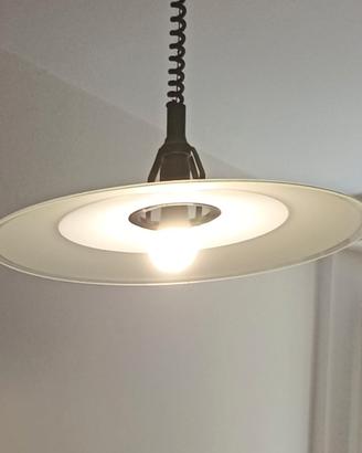 lampadario in vetro con saliscendi 