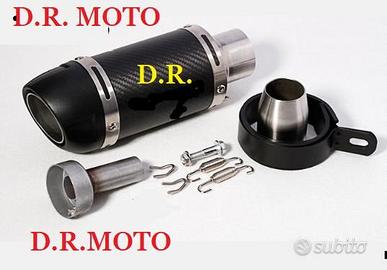 VERO CARBONIO Terminale corto 25 cm universale