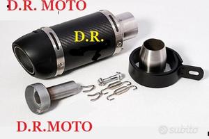 VERO CARBONIO Terminale corto 25 cm universale