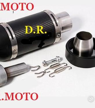 VERO CARBONIO Terminale corto 25 cm universale