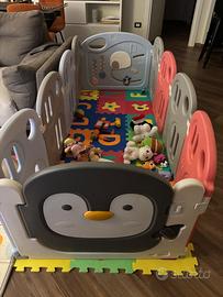 **Box per bambini grande 80 × 210 cm con tappeto