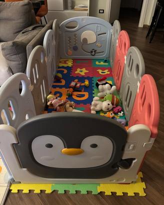 **Box per bambini grande 80 × 210 cm con tappeto