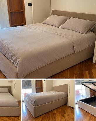 Letto matrimoniale 160x200 con contenitore – NUOVO