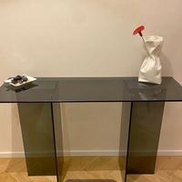 Consolle in vetro Anouk blu trasparente