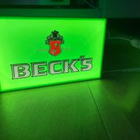 Beck’s birra insegna luminosa a led